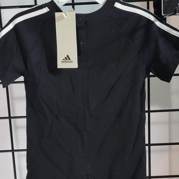 Adidas Baby Onesie - Size 9 Months - Stylish Black Athletic Outfit - Picture 4 of 11